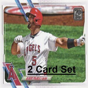 Albert Pujols (LAA)  MLB Card Collection - 2 Card Set